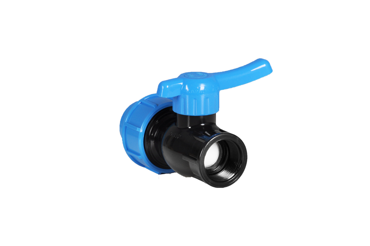 PP Compression Female Threaded Valve